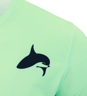 FISH LAIR | Cyan Green | Long Sleeve | Large Logo Design T-Shirt