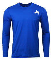 FISH LAIR | Royal Blue | Long Sleeve | Large Logo Design T-Shirt