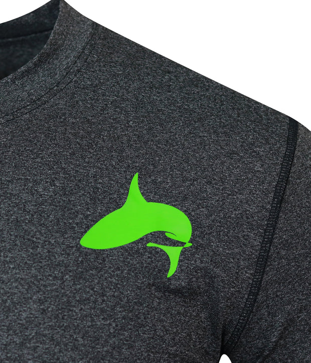 FISH LAIR | Black Sand | Long Sleeve | Large Logo Design T-Shirt
