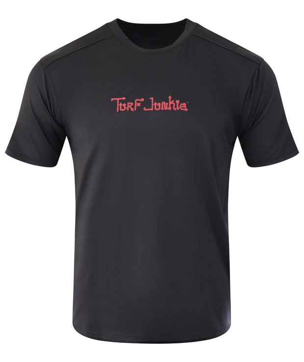 TURF JUNKIE Short Sleeve Black T-Shirt # 4