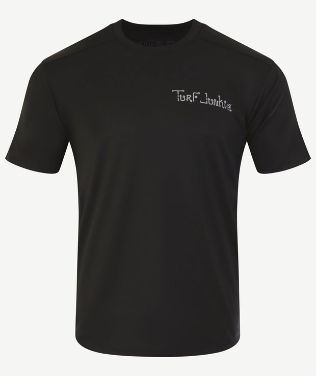 TURF JUNKIE Short Sleeve Black T-Shirt # 6
