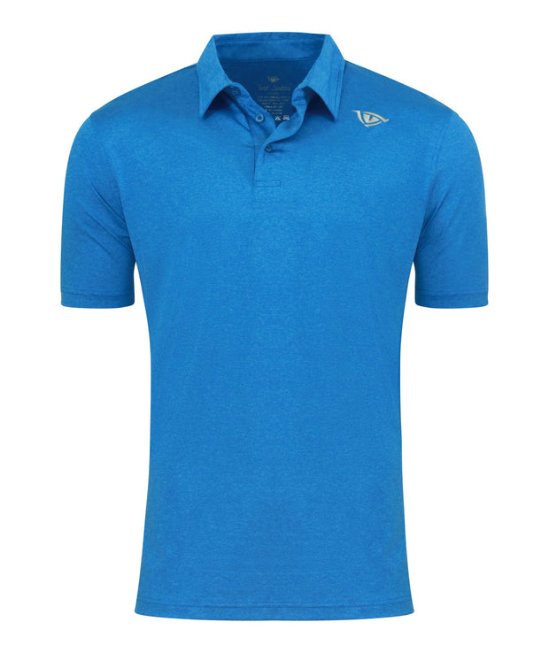 TURF JUNKIE Blue Polo Shirt